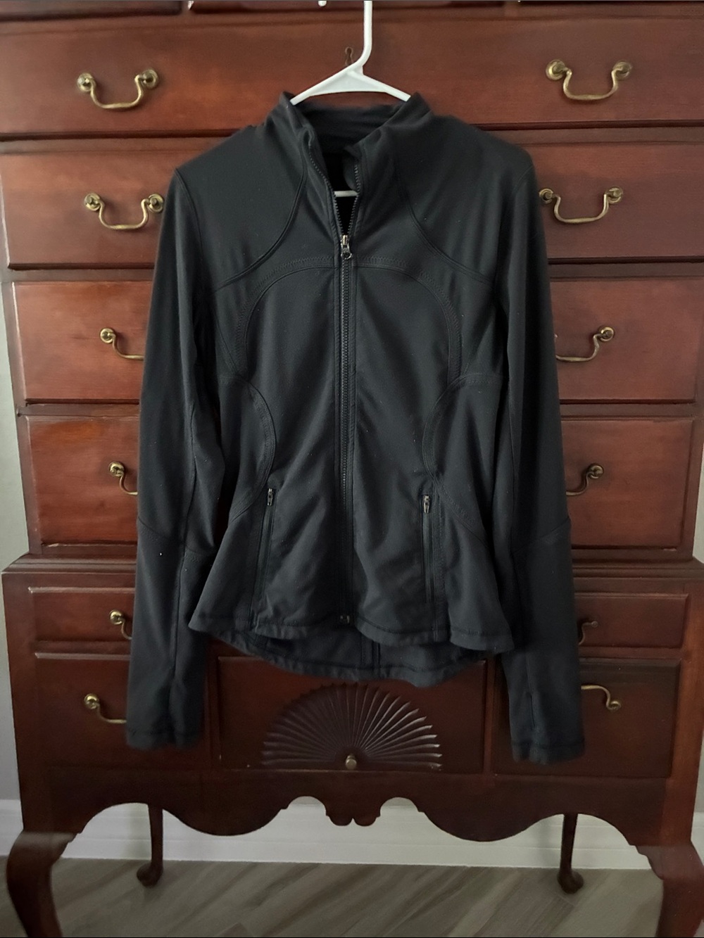 lululemon athletica Black Zip-Up Bomber Jacket